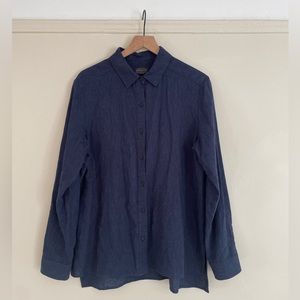 Pendleton - Navy Long Shirt - Size Large